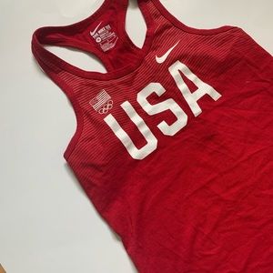 Girls Nike USA Olympic tank top size medium.